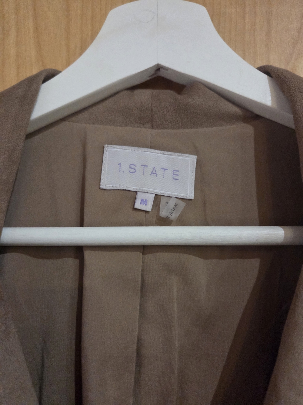 State Suede-Look Beige Jacket - Picture 4 of 4